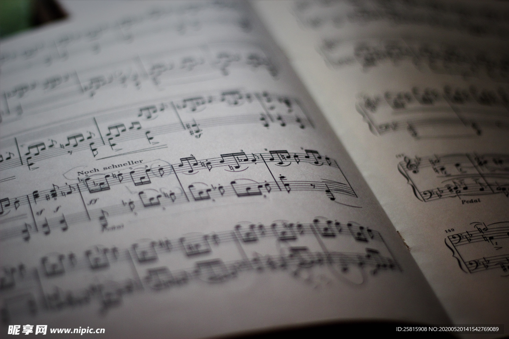 乐曲音符歌谱图片