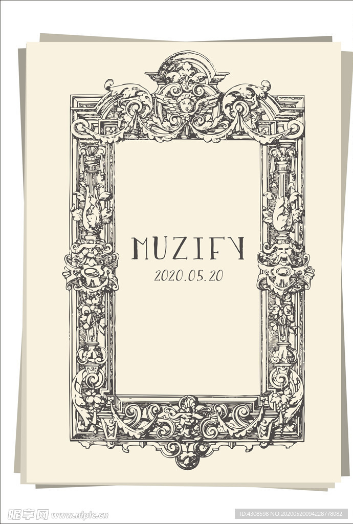 欧式复古相框设计