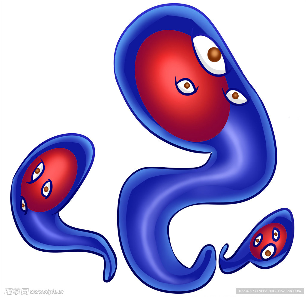 细菌 矢量细菌 卡通细菌 手绘