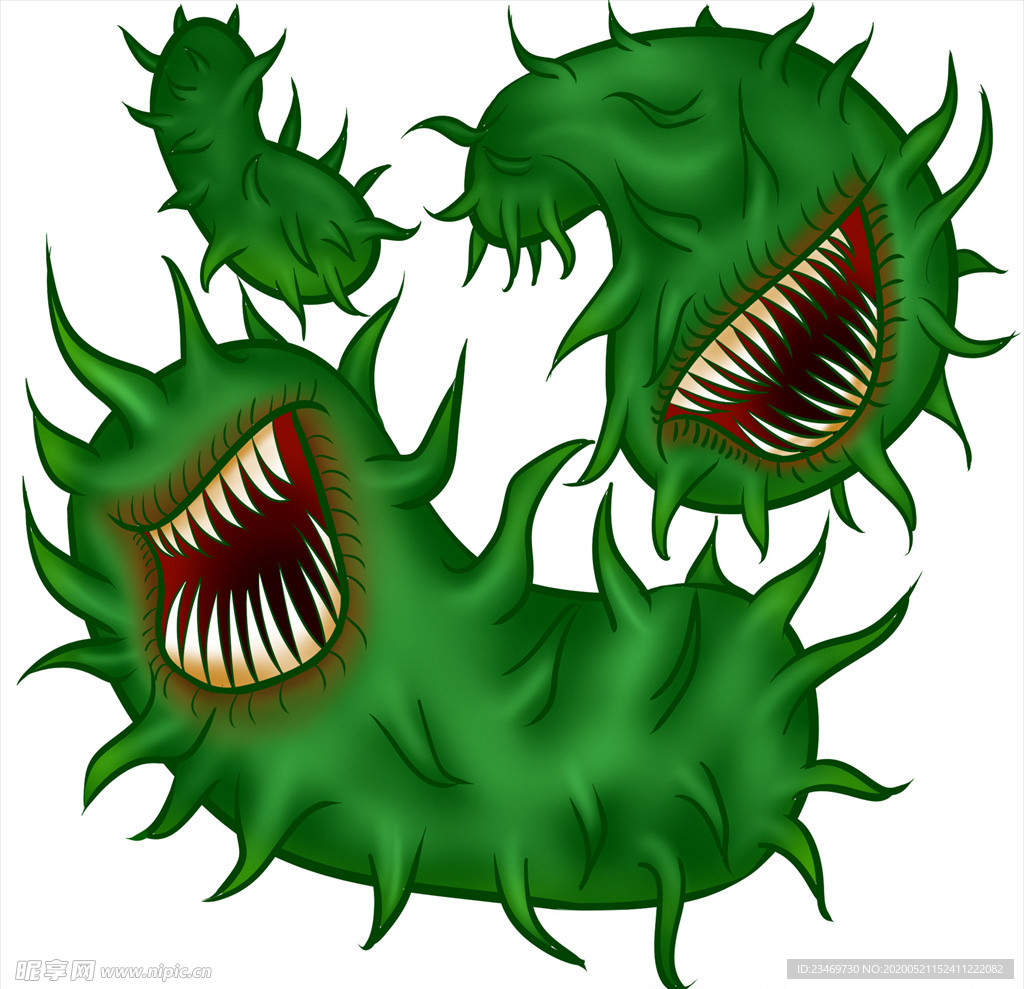 细菌 矢量细菌 卡通细菌 手绘