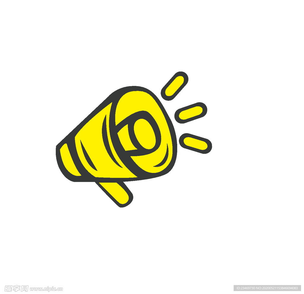 扬声器 呼喊 卡通 夸张 喇叭