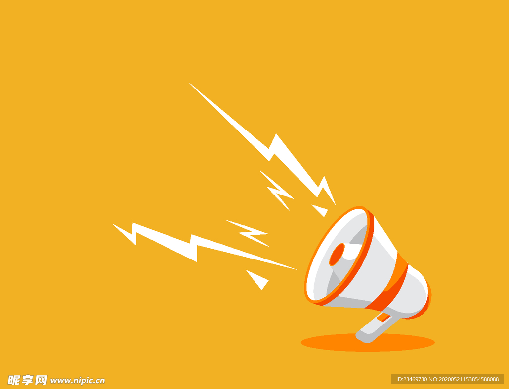 扬声器 呼喊 卡通 夸张 喇叭