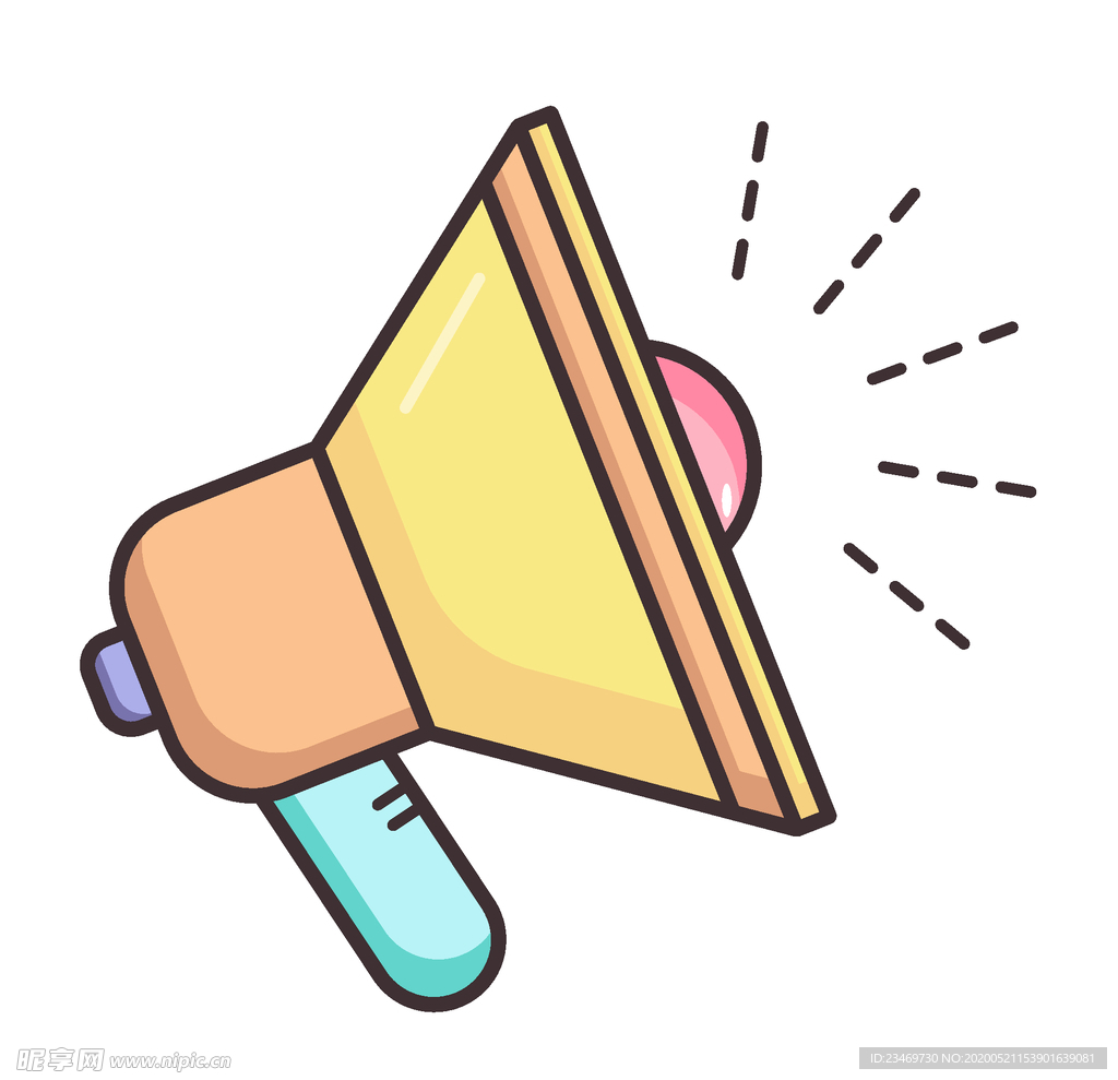 扬声器 呼喊 卡通 夸张 喇叭