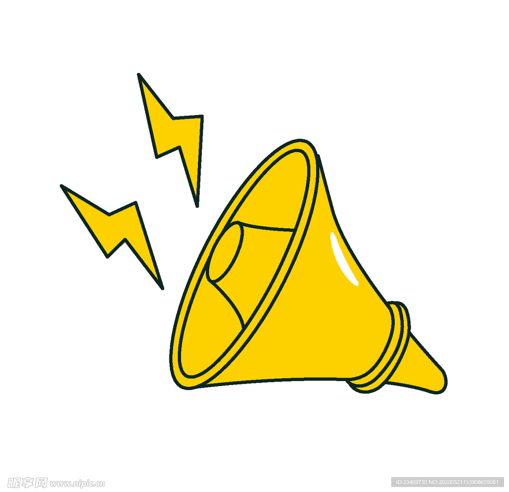 扬声器 呼喊 卡通 夸张 喇叭