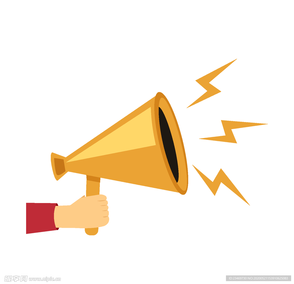 扬声器 呼喊 卡通 夸张 喇叭