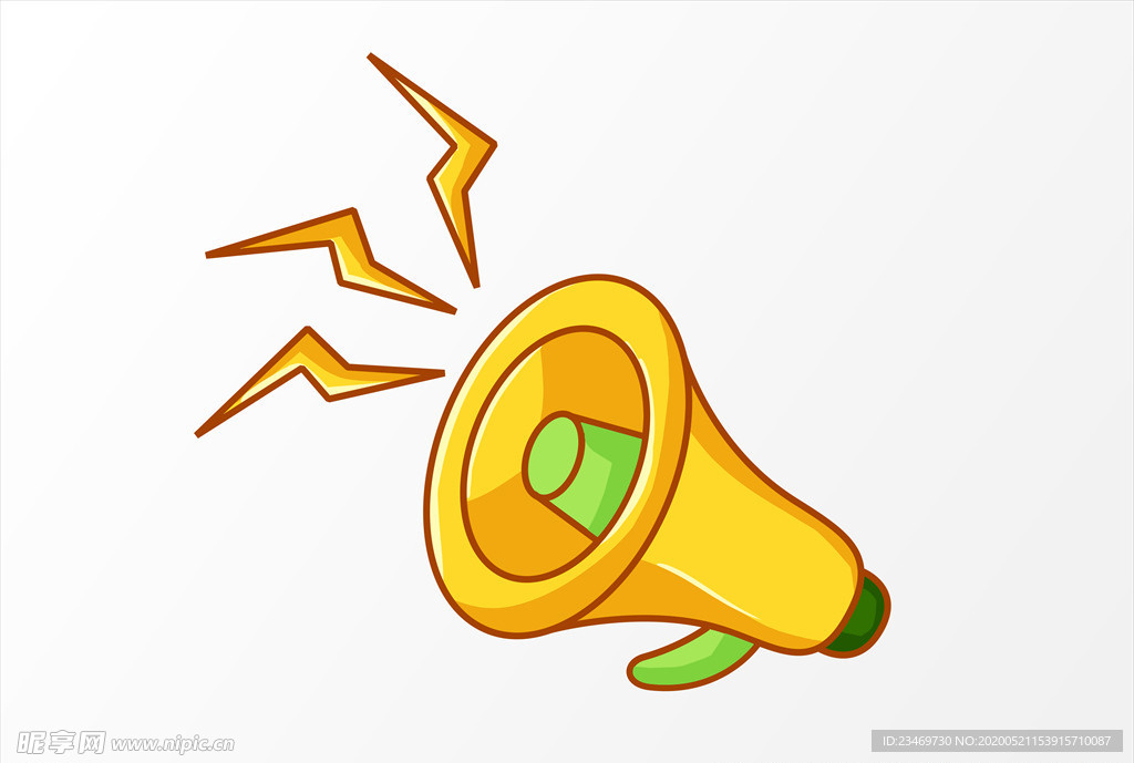 扬声器 呼喊 卡通 夸张 喇叭