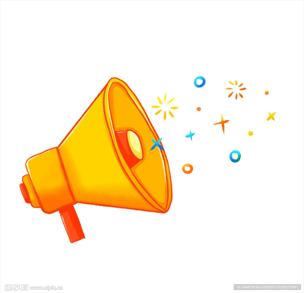 扬声器 呼喊 卡通 夸张 喇叭