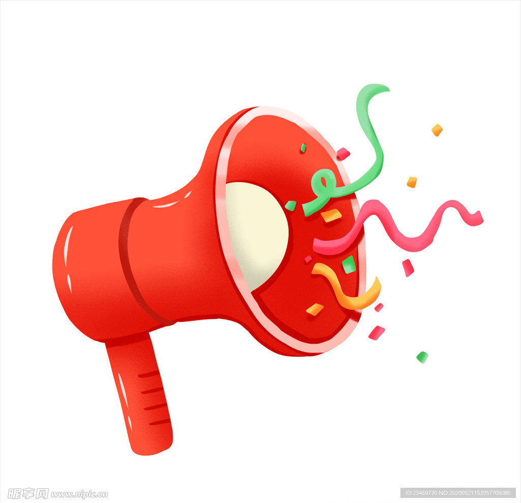 扬声器 呼喊 卡通 夸张 喇叭