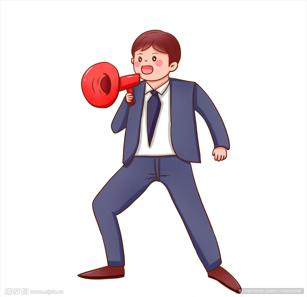 扬声器 呼喊 卡通 夸张 喇叭