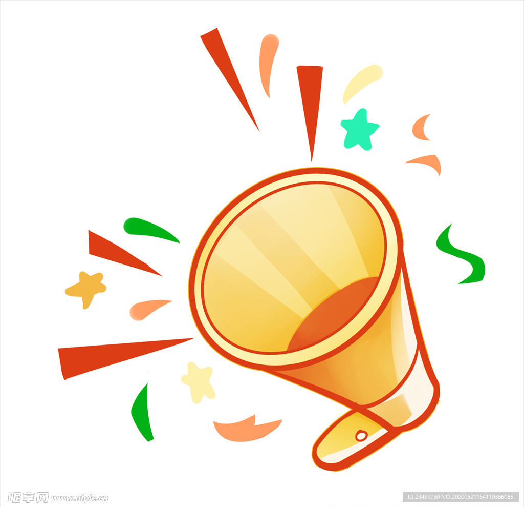 扬声器 呼喊 卡通 夸张 喇叭