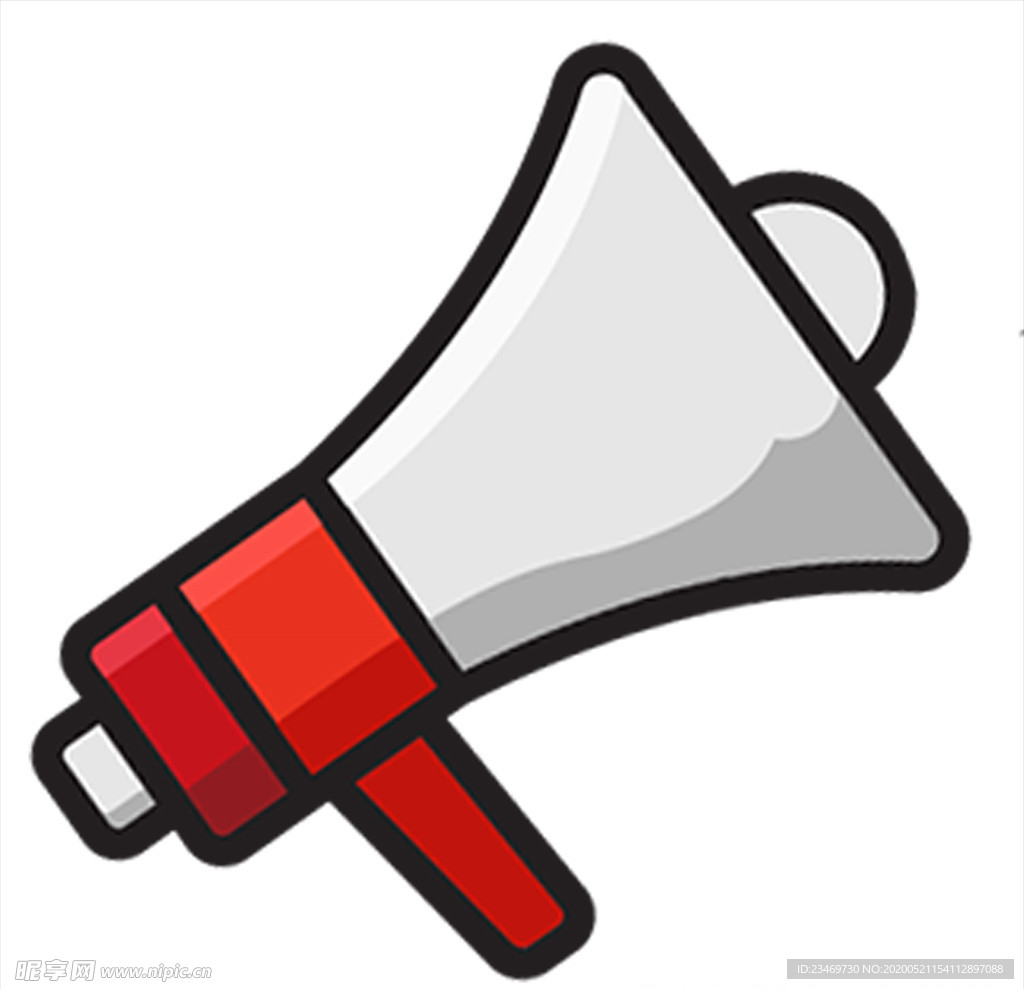 扬声器 呼喊 卡通 夸张 喇叭