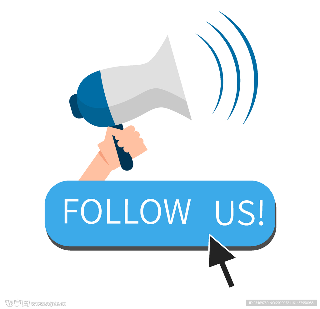 扬声器 呼喊 卡通 夸张 喇叭