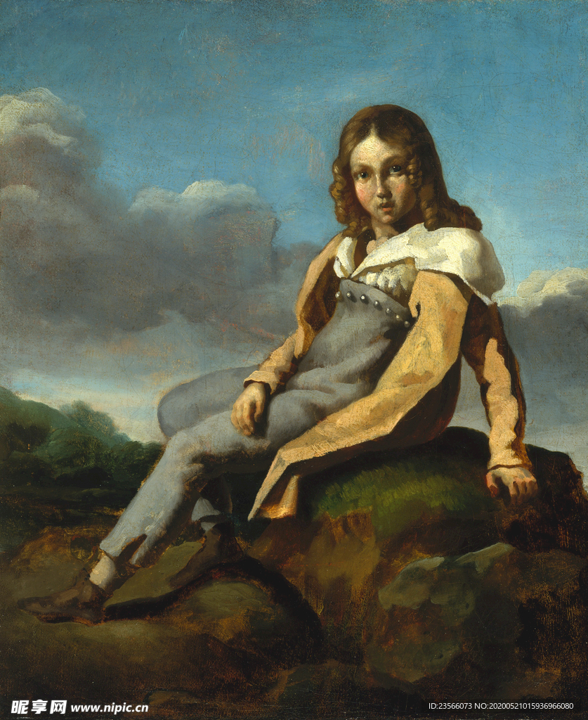 复古人物形象绘画