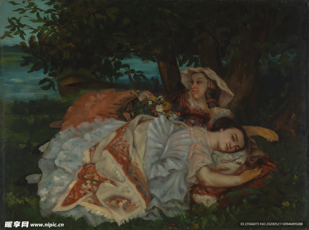 复古写实主义人物油画