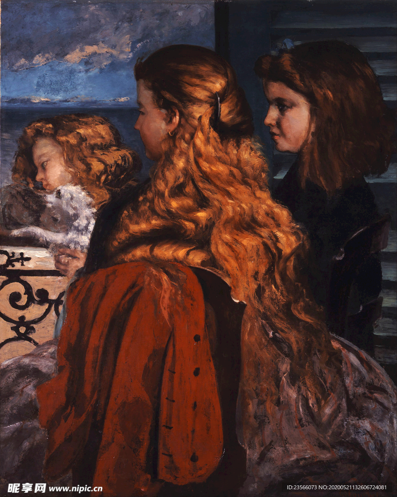 复古写实主义人物油画