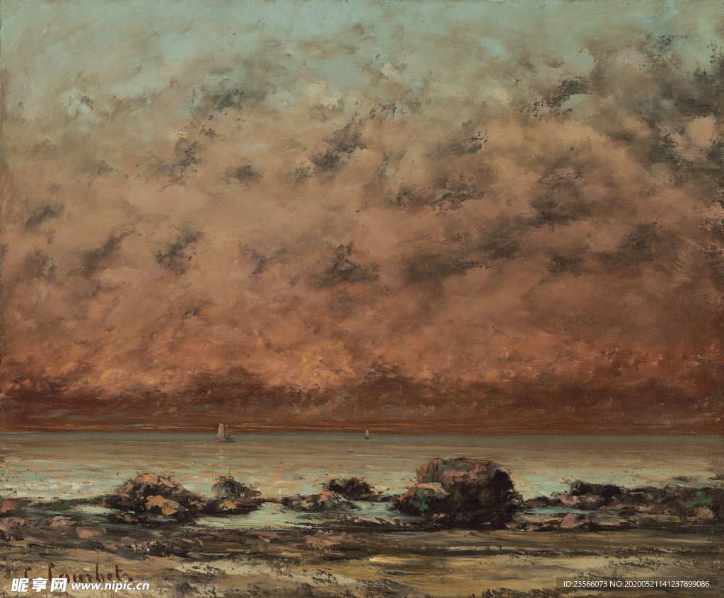 复古写实风景油画