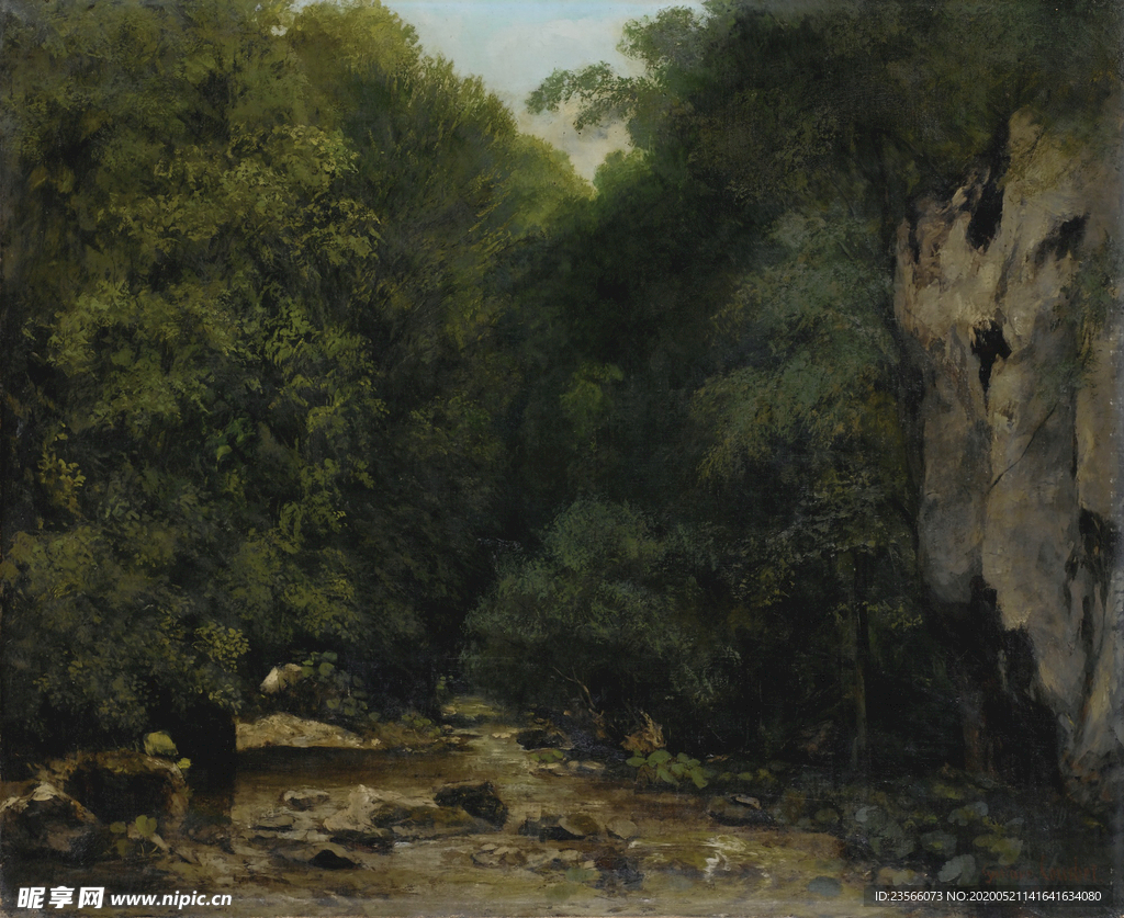 复古写实风景油画