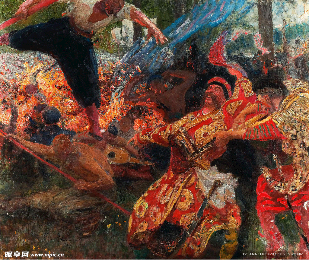 复古人物形象绘画