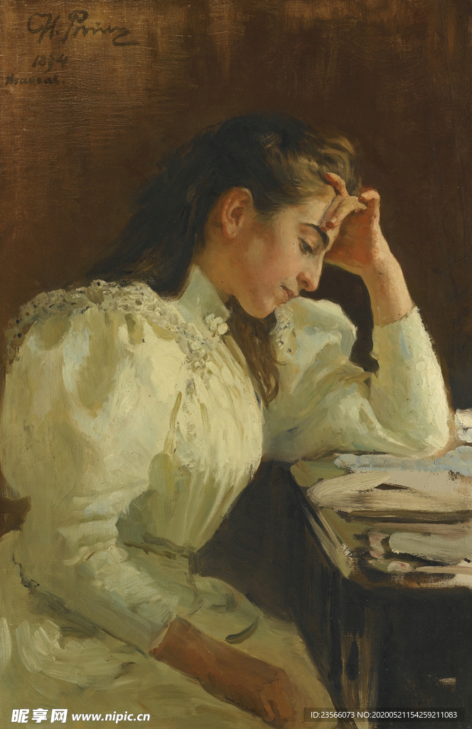 复古人物形象绘画