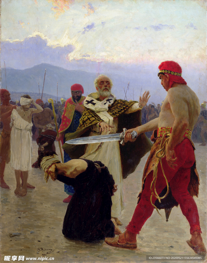 复古人物形象绘画