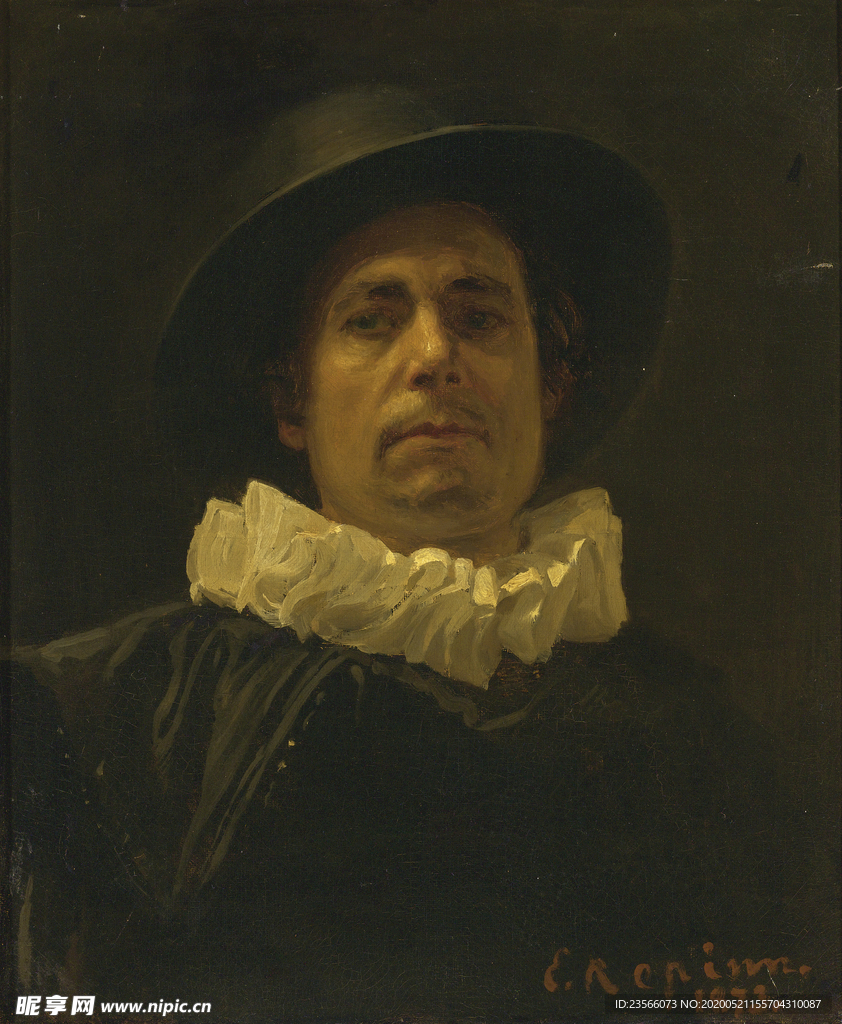 复古人物形象绘画