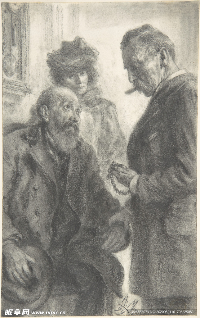 复古人物形象绘画