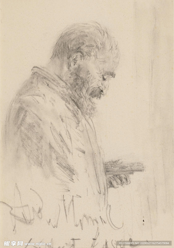 复古人物形象绘画