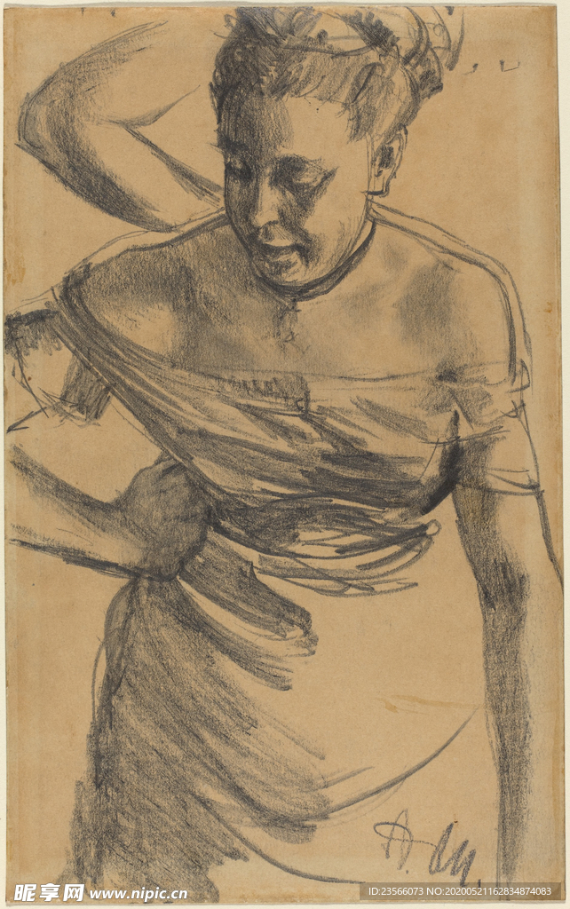 复古人物形象绘画