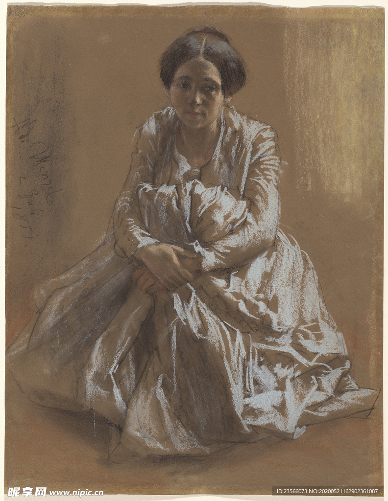 复古人物形象绘画