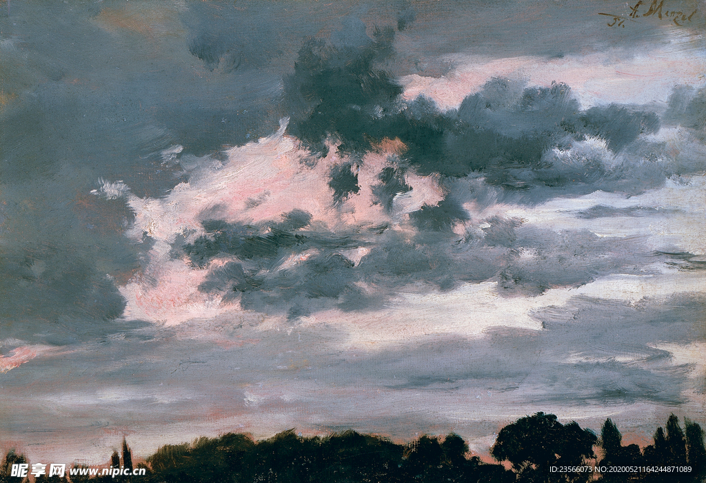 复古写实风景油画