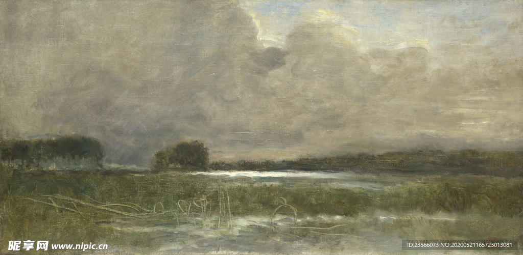 复古写实风景油画