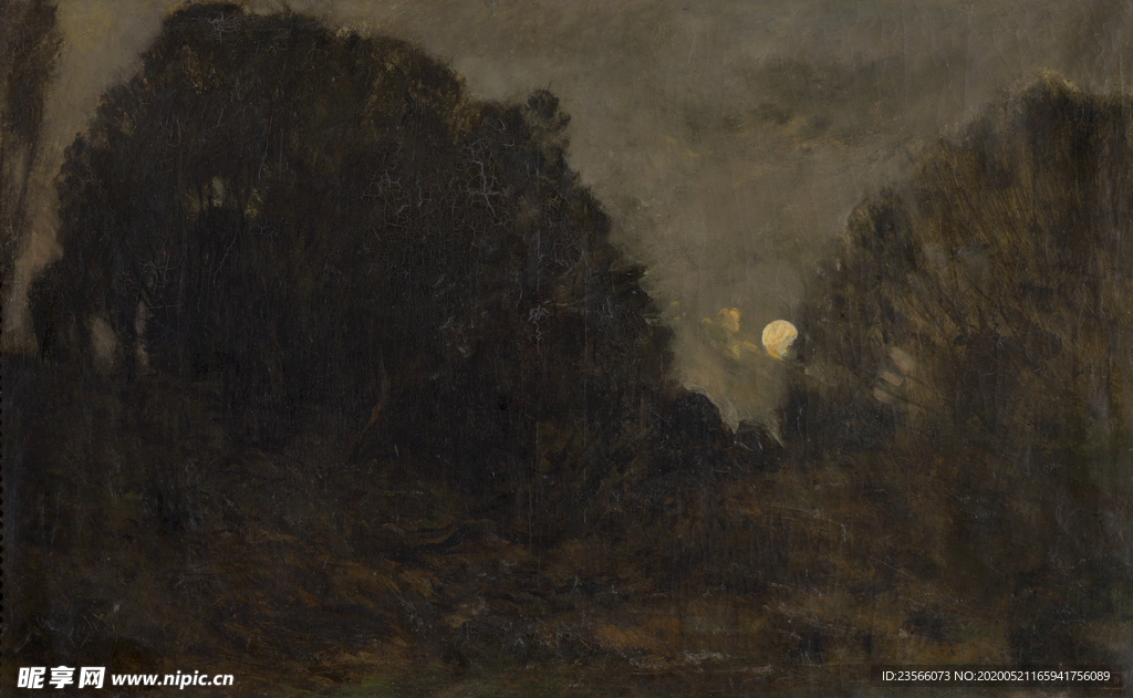 复古写实风景油画