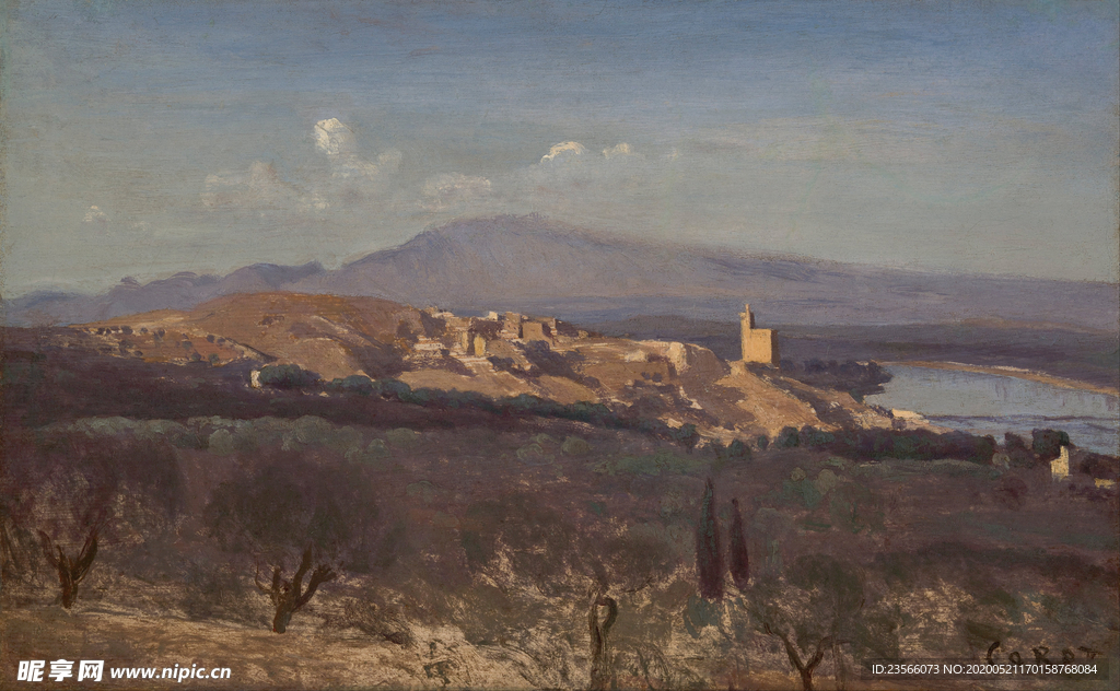 复古写实风景油画