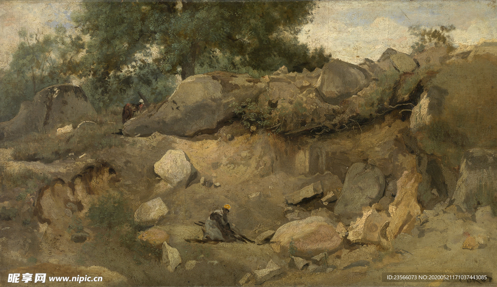 复古写实风景油画