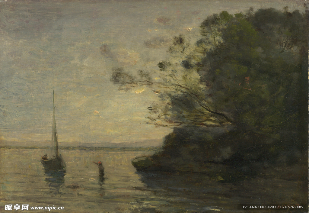 复古写实风景油画