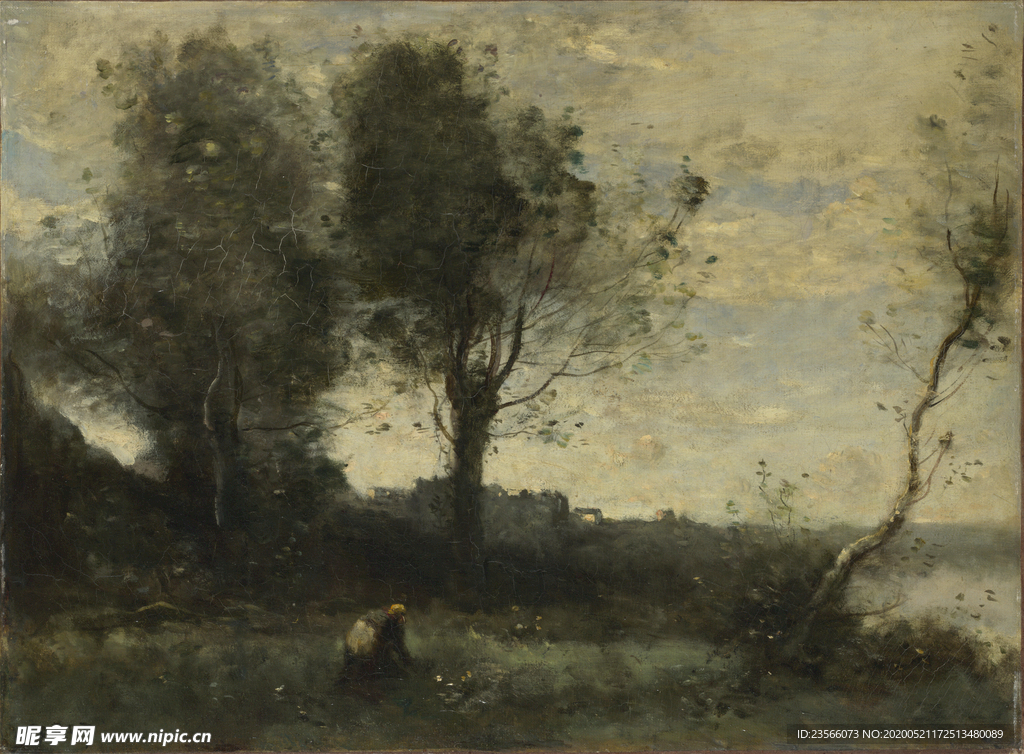 复古写实风景油画