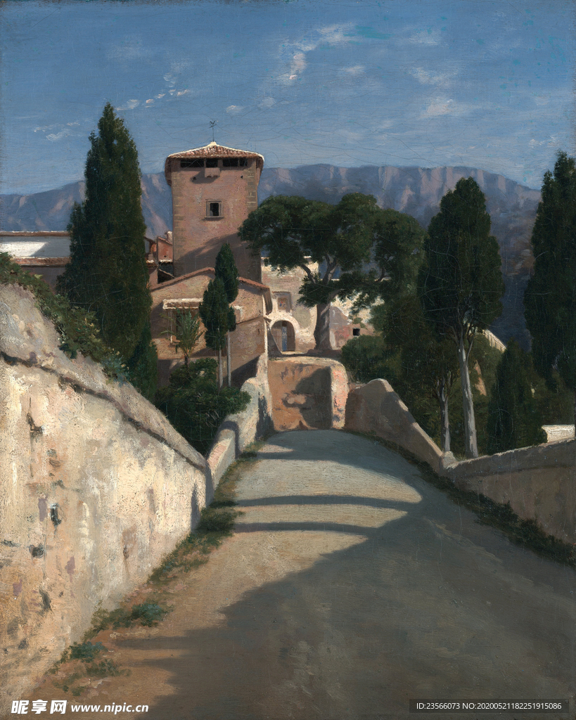 复古风景油画