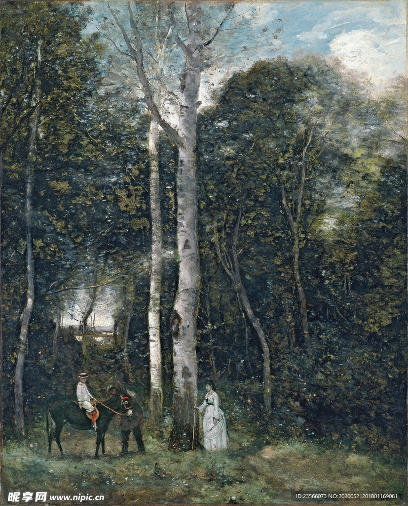 复古写实风景油画