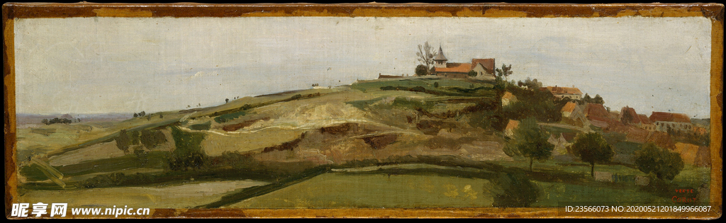 复古写实风景油画