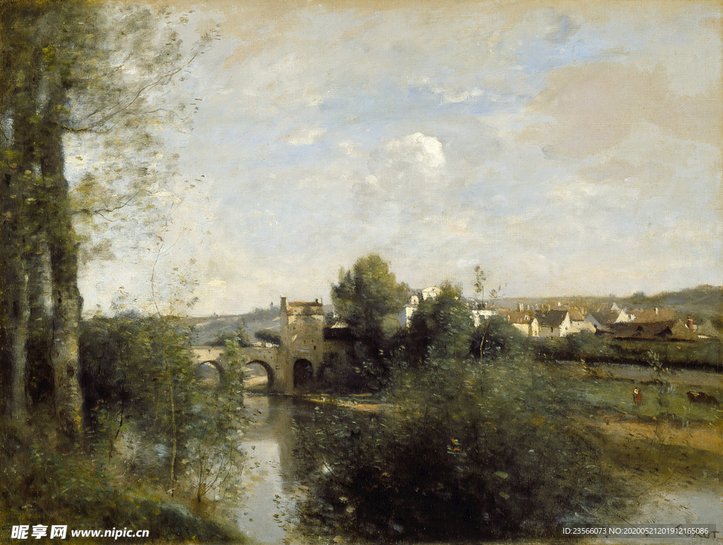 复古写实风景油画