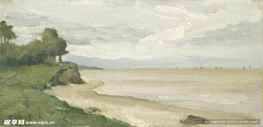 复古写实风景油画