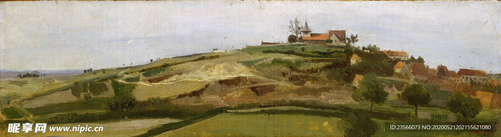 复古写实风景油画