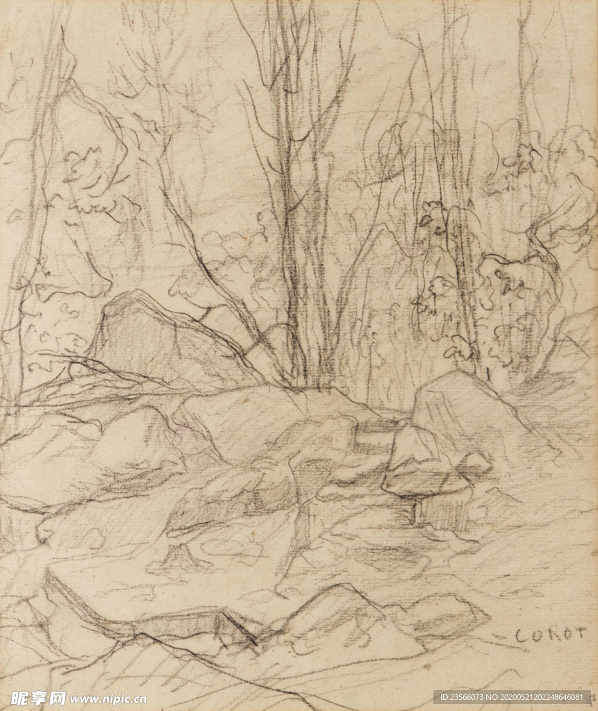 复古写实风景油画