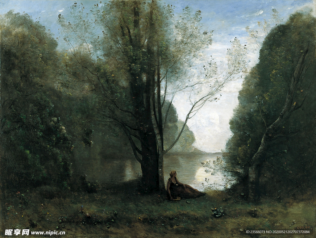 复古写实风景油画