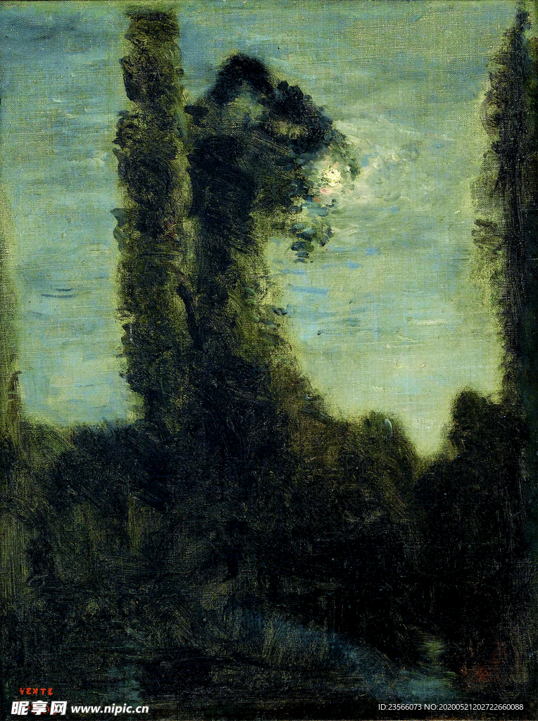 复古写实风景油画