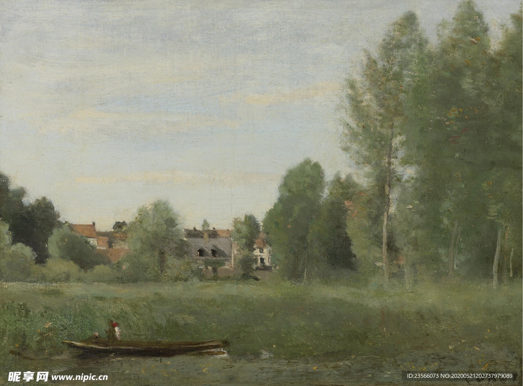 复古写实风景油画