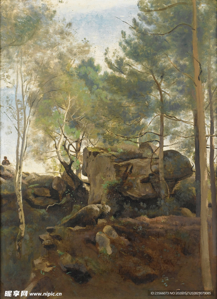 复古写实风景油画