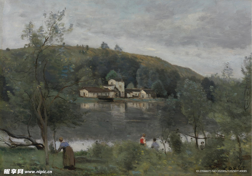 复古写实风景油画