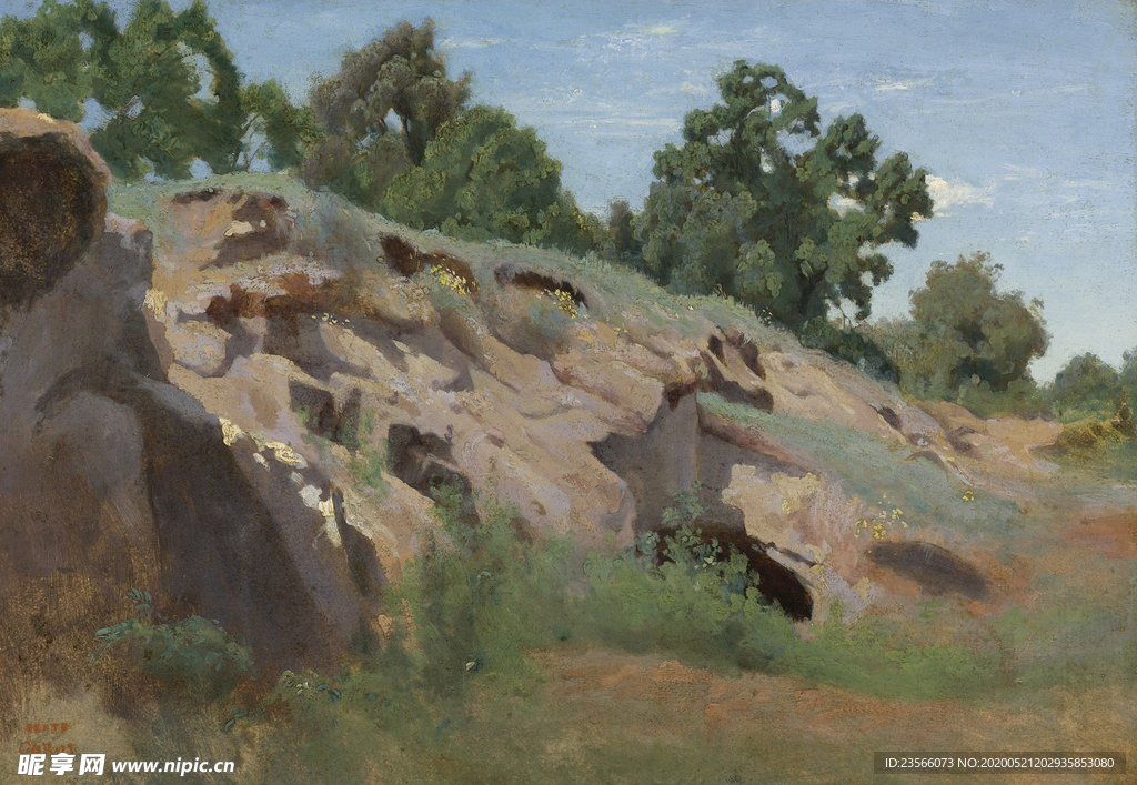 复古写实风景油画