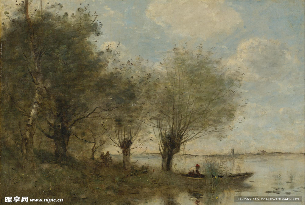 复古写实风景油画